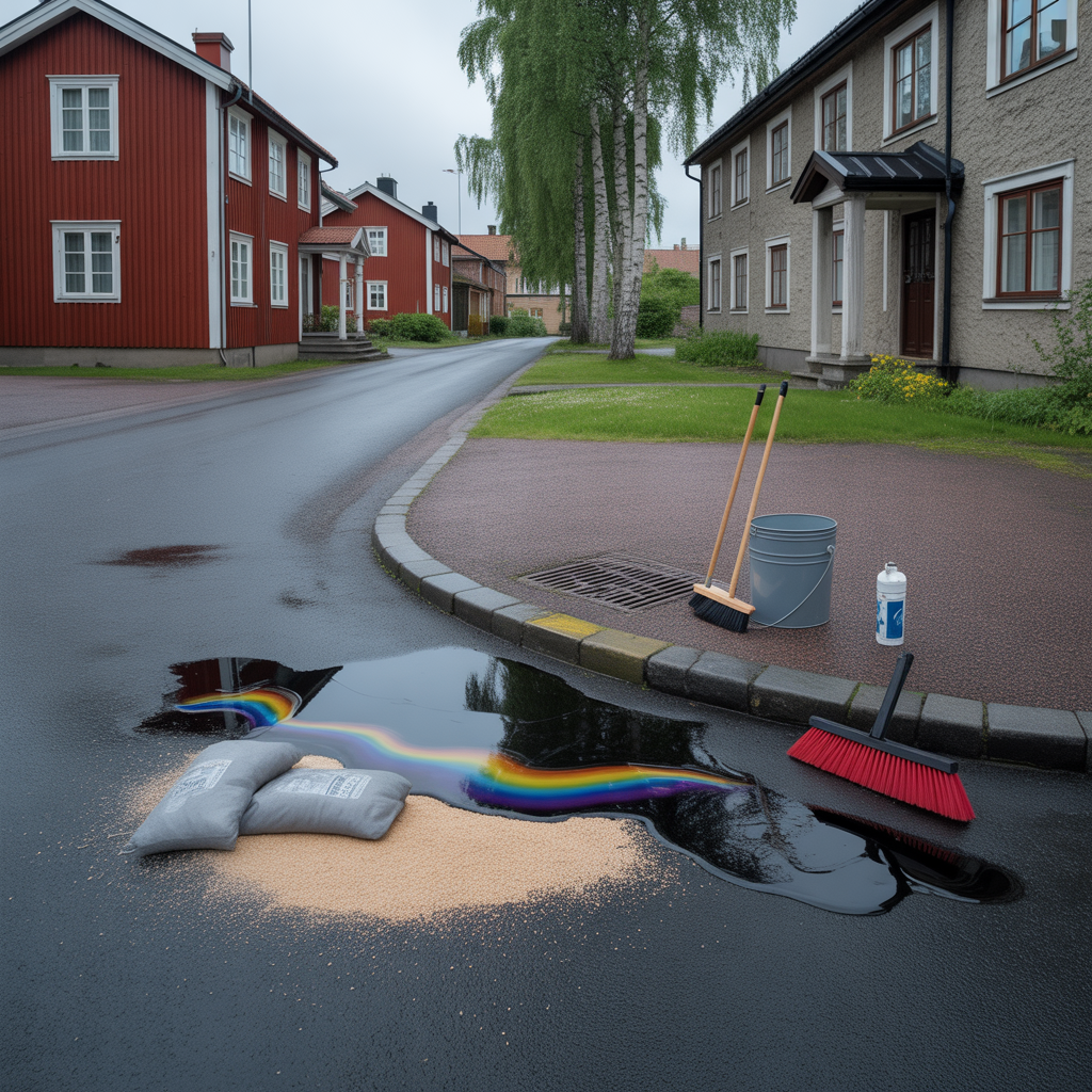 oljespill pa asfalt guide for sanering och atgardsplan