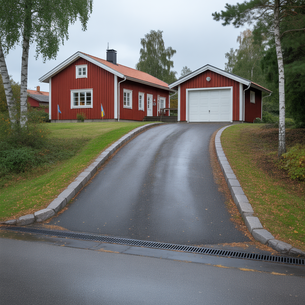 lutning pa asfalterad uppfart guide till fall och avvattning